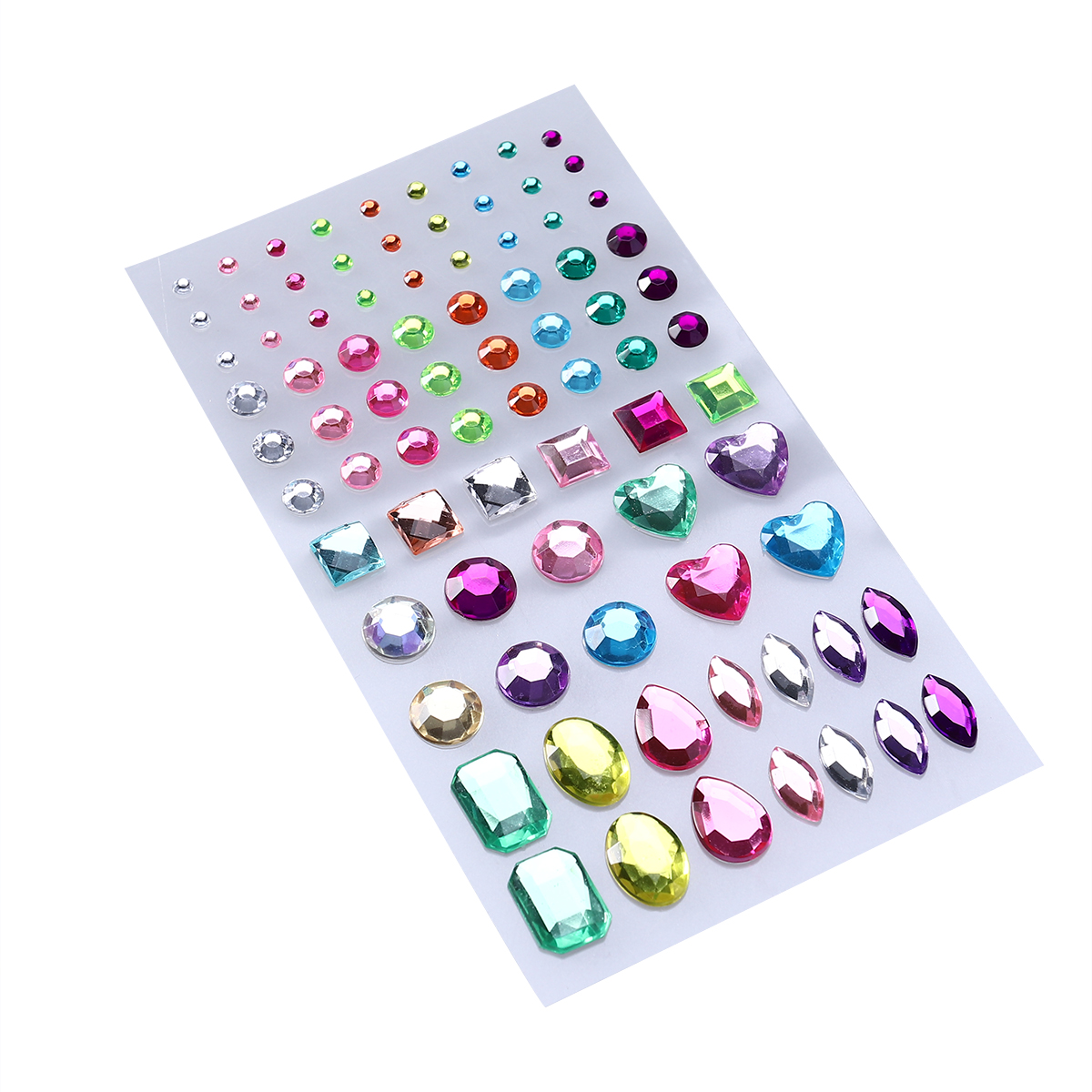 Frcolor Sticker Rhinestone Kids Crystal Self Adhesive Gems Jewels